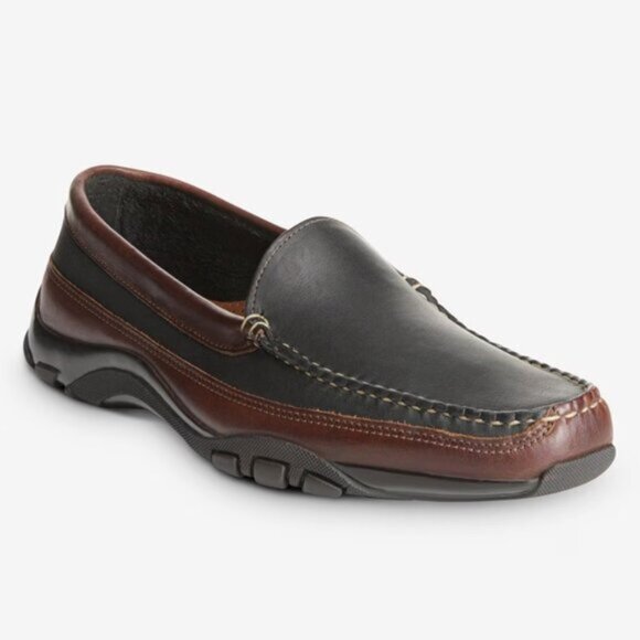 Allen Edmonds $295 Boulder Venetian Driving Moccasin Leather Shoes size 10.5D - Picture 1 of 14